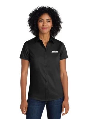 L664 - Port Authority® Women's Short Sleeve SuperPro™ Twill Shirt